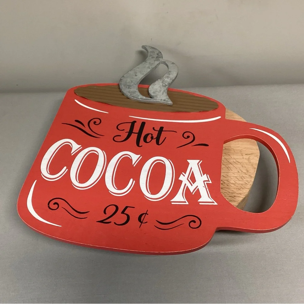 Hot Cocoa Wall Decor In Like New Condition - Colorful - Huge - Restaurant Sign - Picture 5 of 13